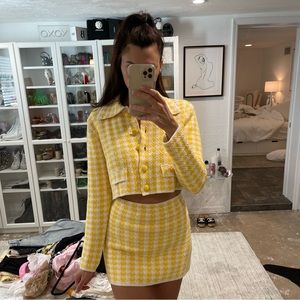 NWT Zara Yellow Skirt SET |S & XL|